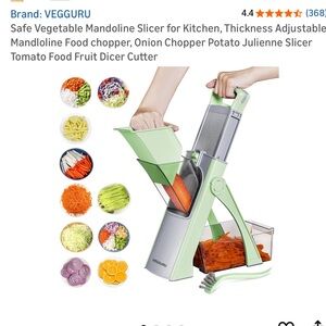 Light Green Adjustable Mandoline Slicer for Kitchen